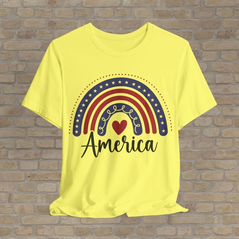Graphic & Text T-Shirts Stars & Stripes Rainbow Tee - Vibrant Styles