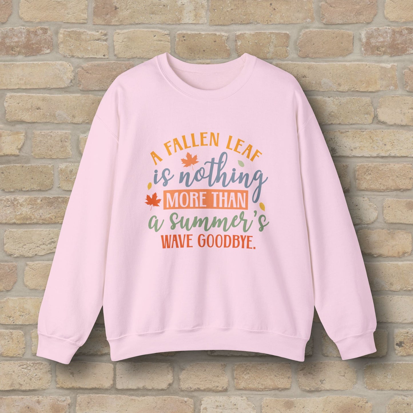 Mostly Text Summer's Wave Goodbye Sweatshirt - Vibrant Styles