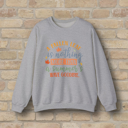 Mostly Text Summer's Wave Goodbye Sweatshirt - Vibrant Styles