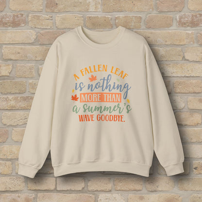 Mostly Text Summer's Wave Goodbye Sweatshirt - Vibrant Styles