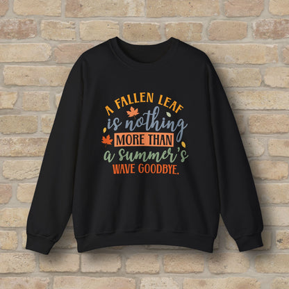 Mostly Text Summer's Wave Goodbye Sweatshirt - Vibrant Styles