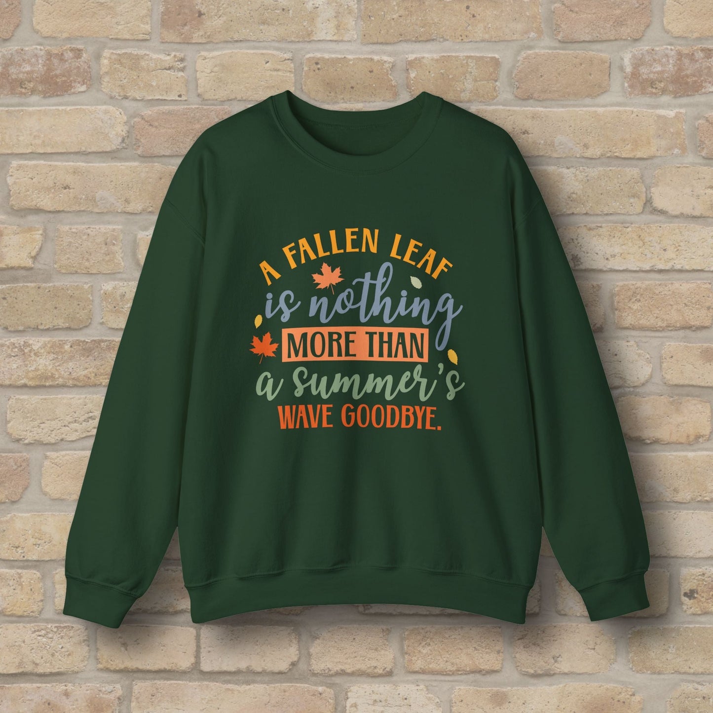 Mostly Text Summer's Wave Goodbye Sweatshirt - Vibrant Styles