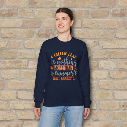 Mostly Text Summer's Wave Goodbye Sweatshirt - Vibrant Styles