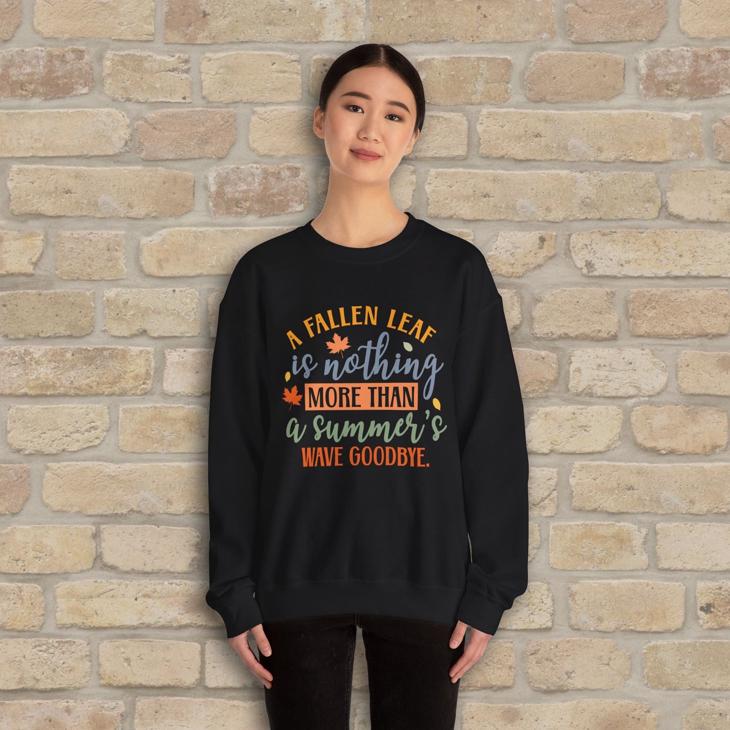 Mostly Text Summer's Wave Goodbye Sweatshirt - Vibrant Styles