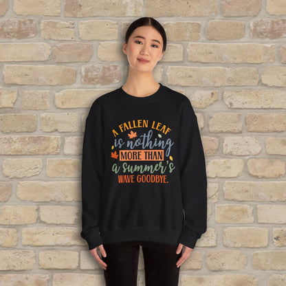 Mostly Text Summer's Wave Goodbye Sweatshirt - Vibrant Styles