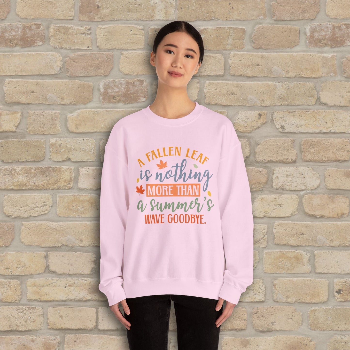 Mostly Text Summer's Wave Goodbye Sweatshirt - Vibrant Styles