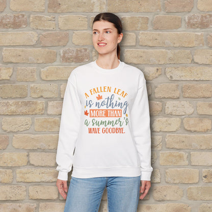 Mostly Text Summer's Wave Goodbye Sweatshirt - Vibrant Styles