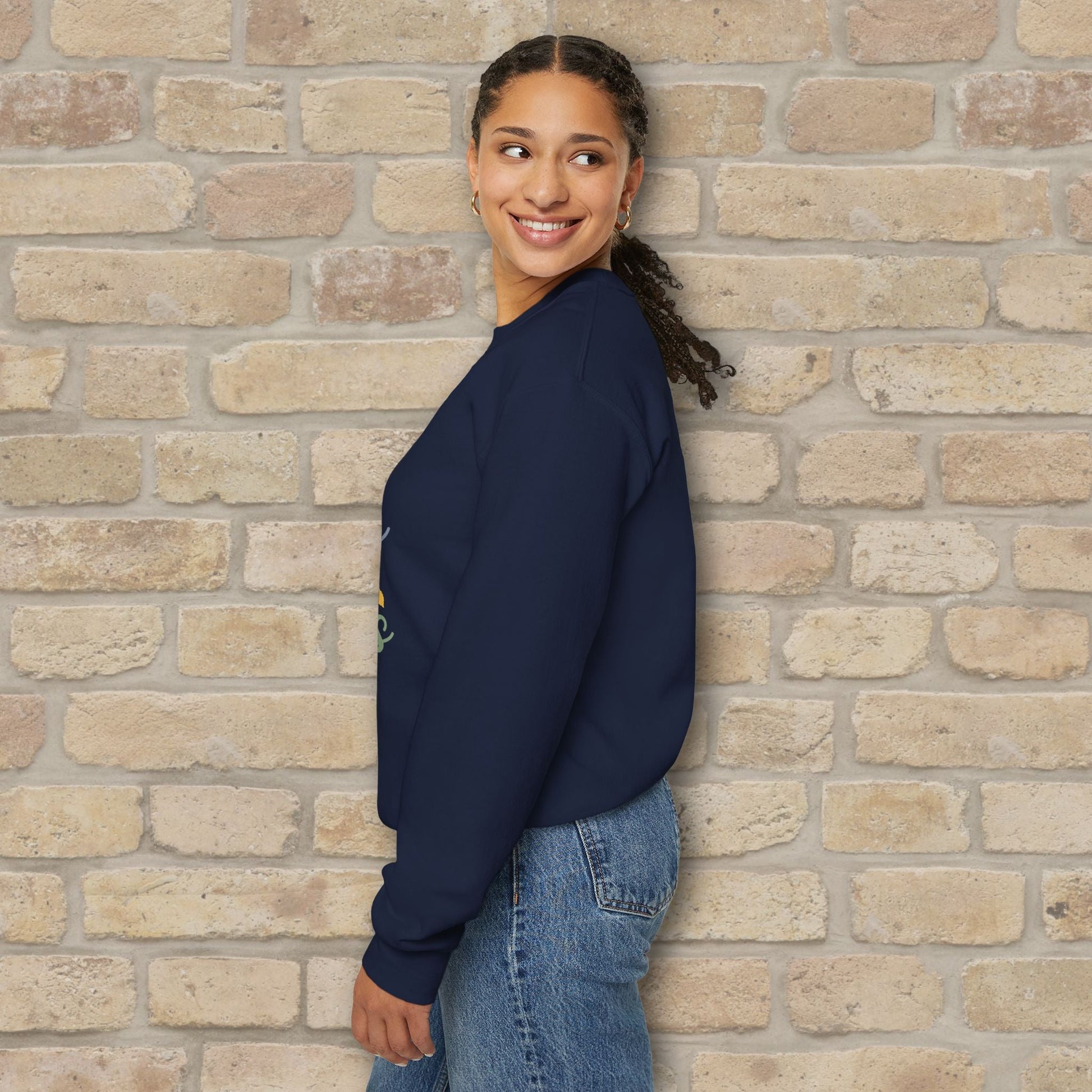 Mostly Text Summer's Wave Goodbye Sweatshirt - Vibrant Styles