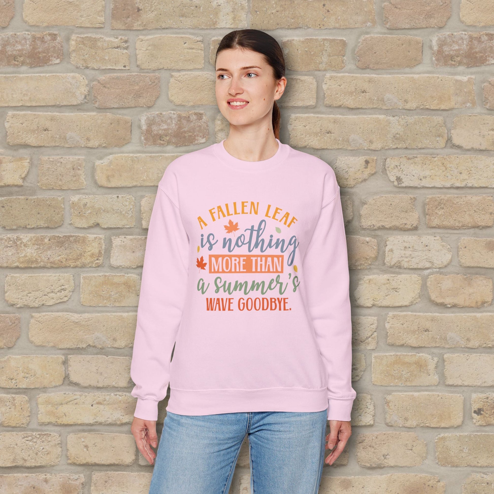 Mostly Text Summer's Wave Goodbye Sweatshirt - Vibrant Styles