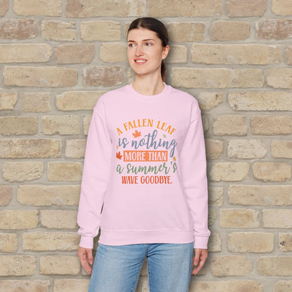 Mostly Text Summer's Wave Goodbye Sweatshirt - Vibrant Styles