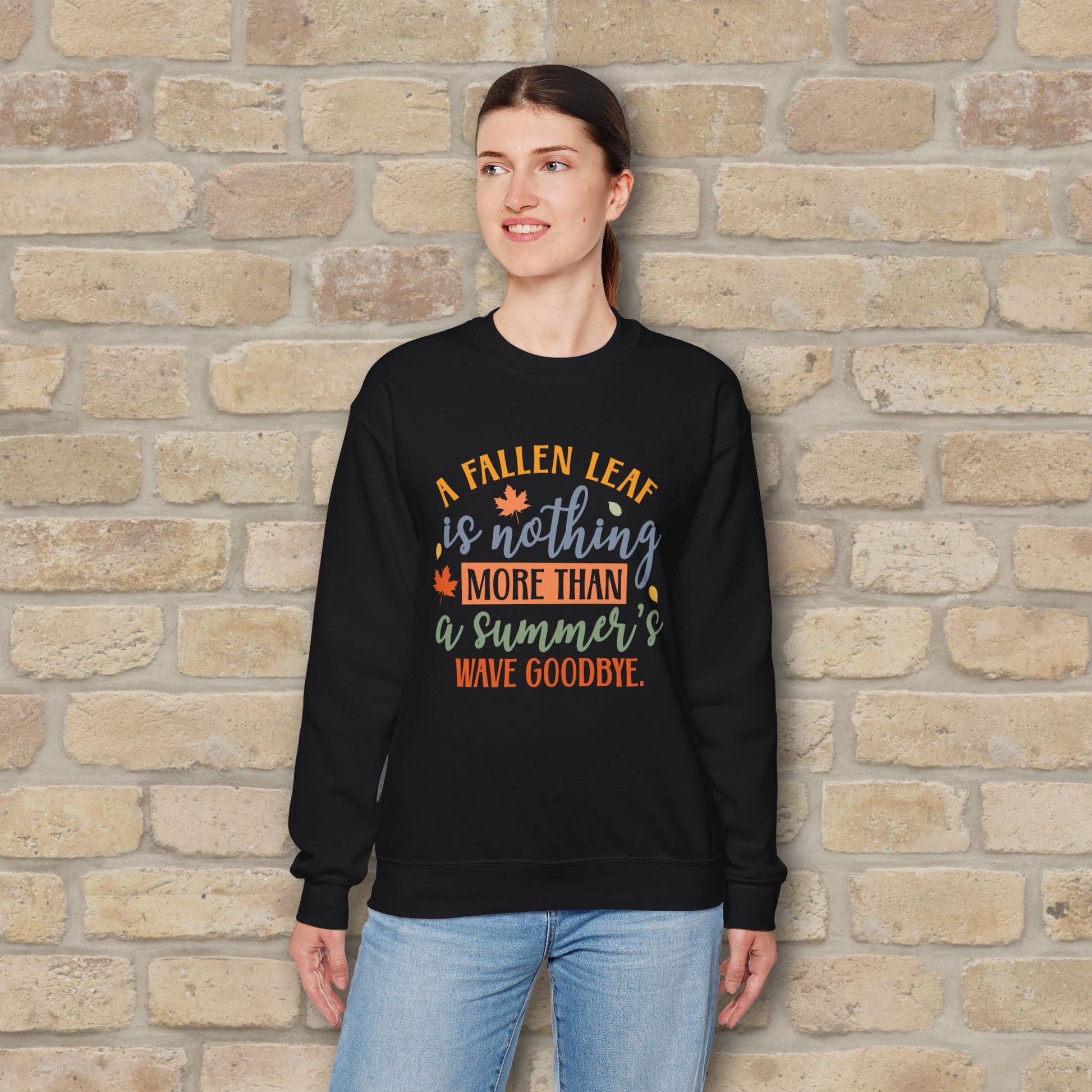 Mostly Text Summer's Wave Goodbye Sweatshirt - Vibrant Styles