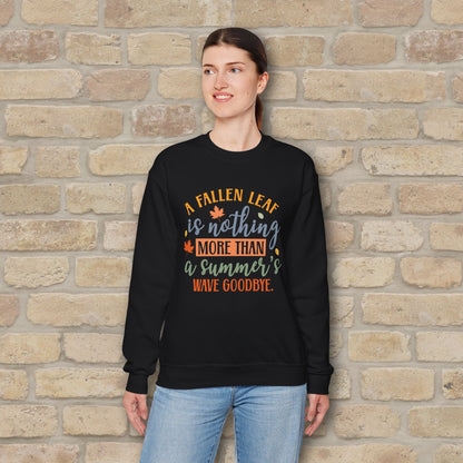 Mostly Text Summer's Wave Goodbye Sweatshirt - Vibrant Styles
