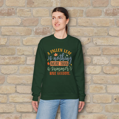 Mostly Text Summer's Wave Goodbye Sweatshirt - Vibrant Styles
