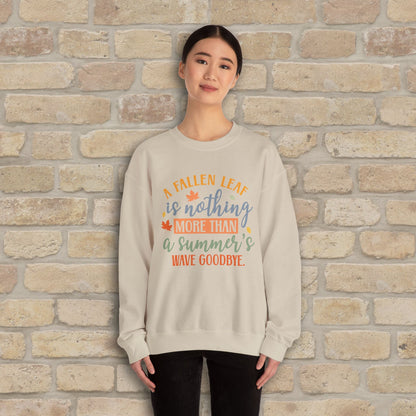Mostly Text Summer's Wave Goodbye Sweatshirt - Vibrant Styles