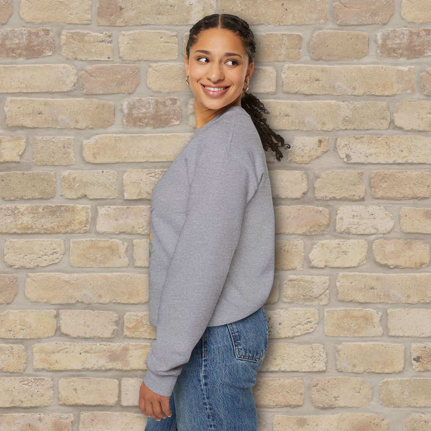 Mostly Text Summer's Wave Goodbye Sweatshirt - Vibrant Styles