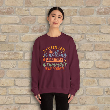 Mostly Text Summer's Wave Goodbye Sweatshirt - Vibrant Styles