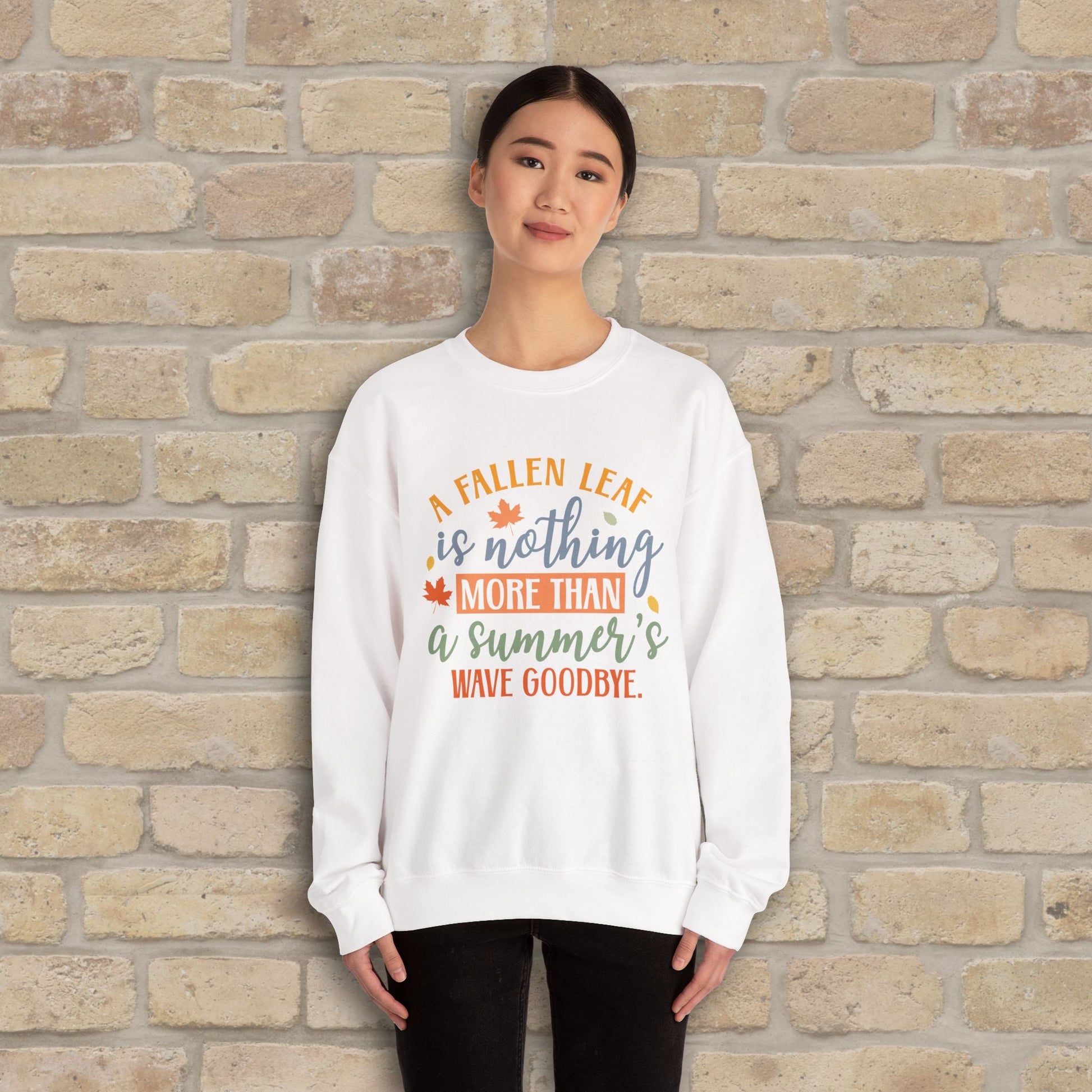 Mostly Text Summer's Wave Goodbye Sweatshirt - Vibrant Styles