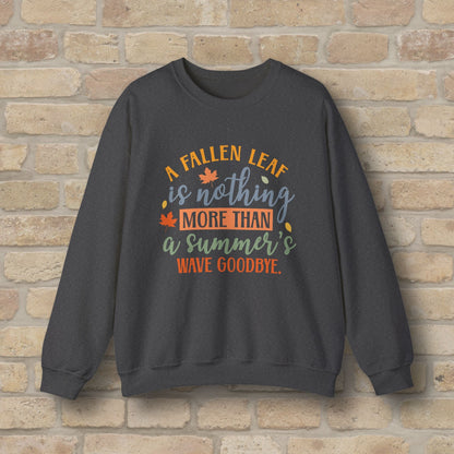 Mostly Text Summer's Wave Goodbye Sweatshirt - Vibrant Styles