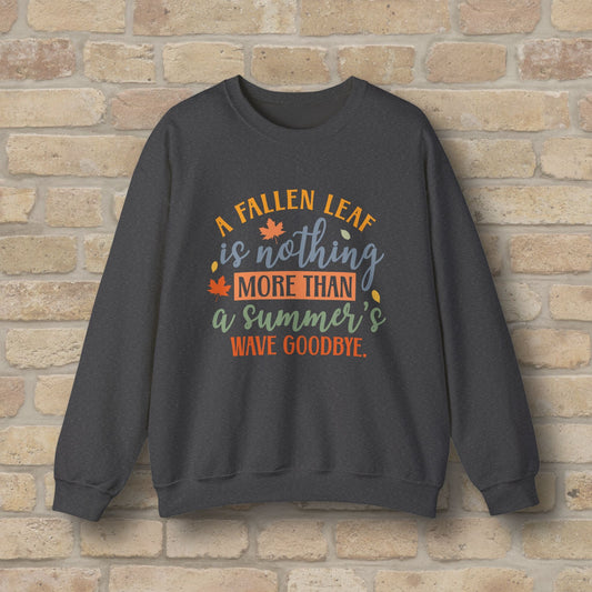 Mostly Text Summer's Wave Goodbye Sweatshirt - Vibrant Styles
