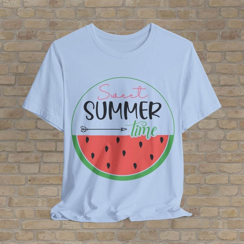 Mostly Text T-Shirts Sweet Summer Time Tee - Vibrant Styles