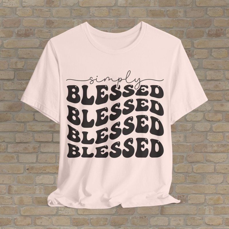 Text Only T-Shirts Triple Blessed Tee - Vibrant Styles