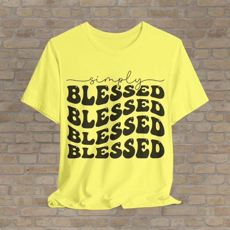 Text Only T-Shirts Triple Blessed Tee - Vibrant Styles