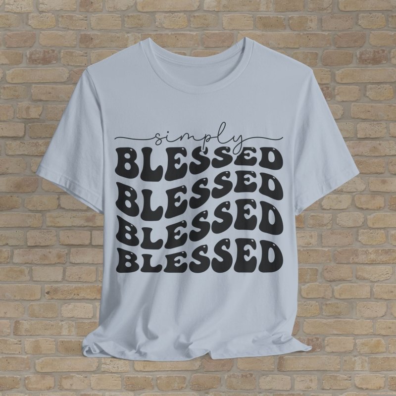 Text Only T-Shirts Triple Blessed Tee - Vibrant Styles