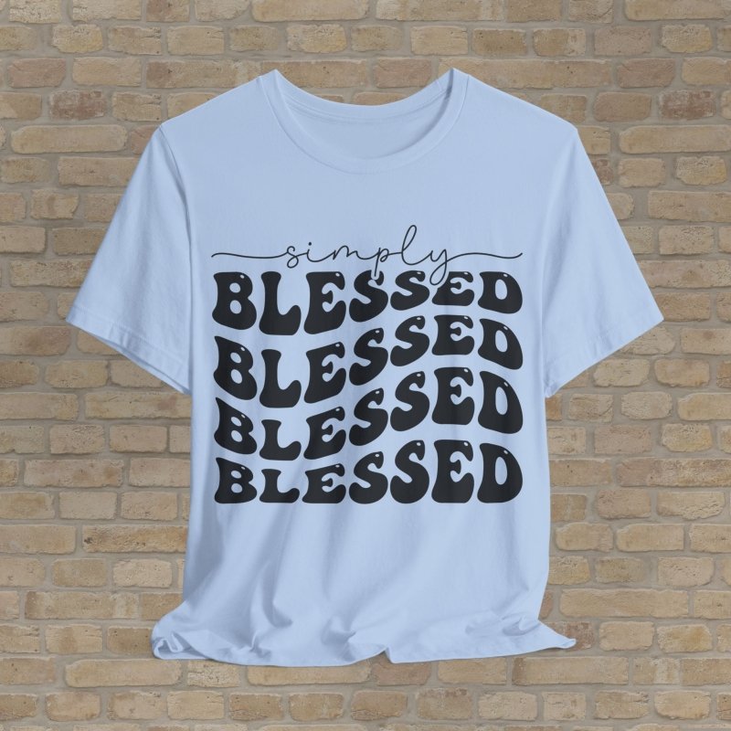 Text Only T-Shirts Triple Blessed Tee - Vibrant Styles