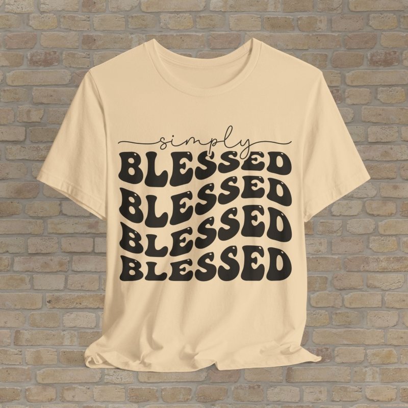 Text Only T-Shirts Triple Blessed Tee - Vibrant Styles