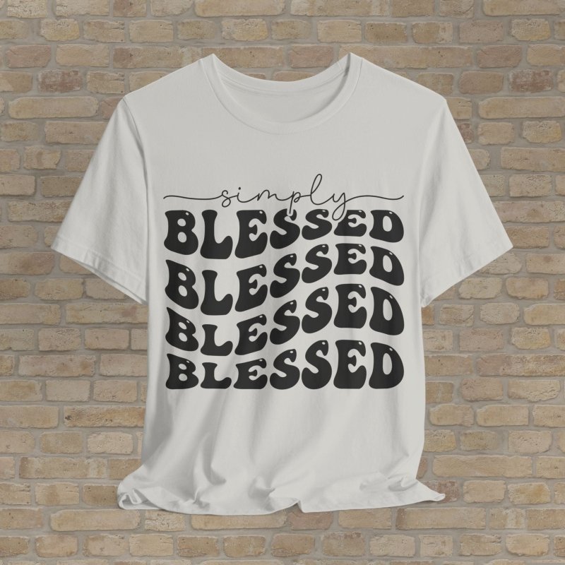 Text Only T-Shirts Triple Blessed Tee - Vibrant Styles