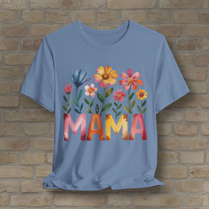 Graphic & Text T-Shirts Watercolor Garden Mama Tee - Vibrant Styles