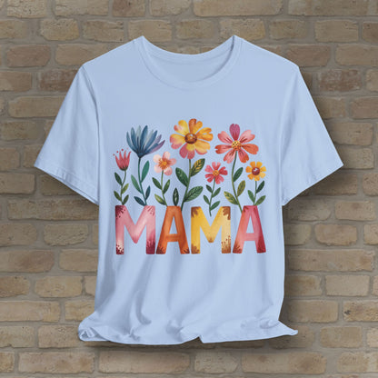 Graphic & Text T-Shirts Watercolor Garden Mama Tee - Vibrant Styles