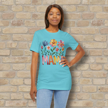 Graphic & Text T-Shirts Watercolor Garden Mama Tee - Vibrant Styles