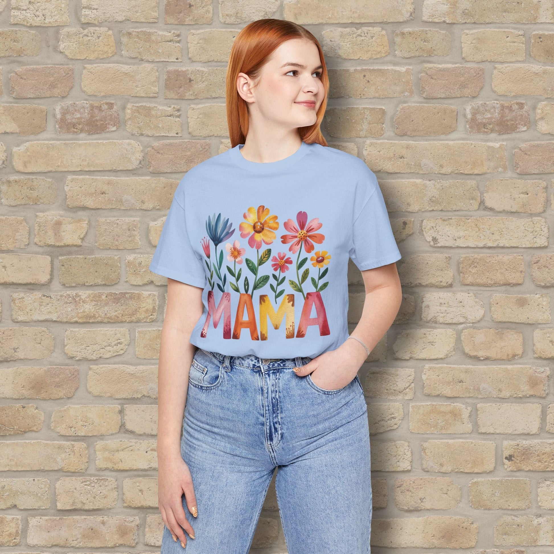 Graphic & Text T-Shirts Watercolor Garden Mama Tee - Vibrant Styles