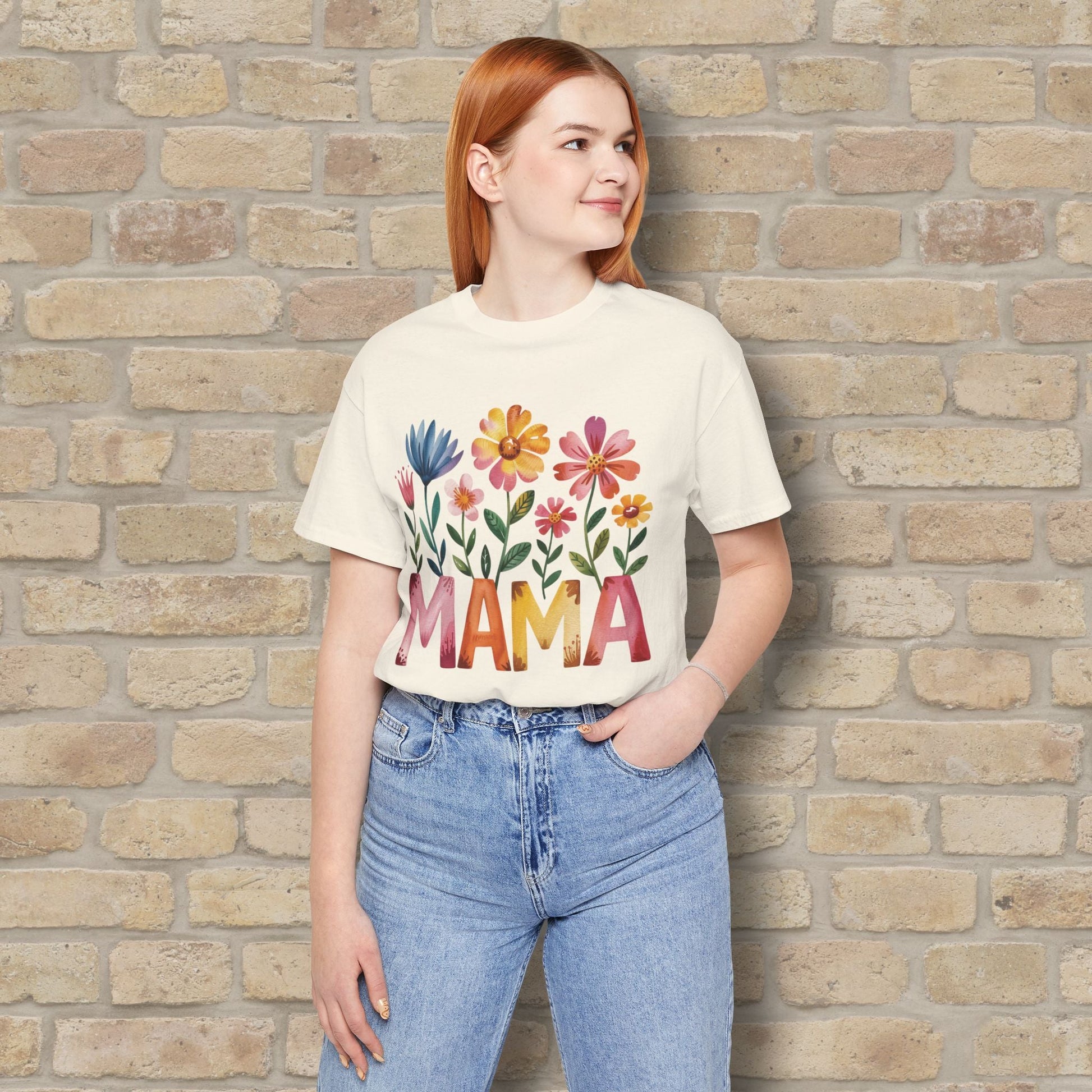 Graphic & Text T-Shirts Watercolor Garden Mama Tee - Vibrant Styles