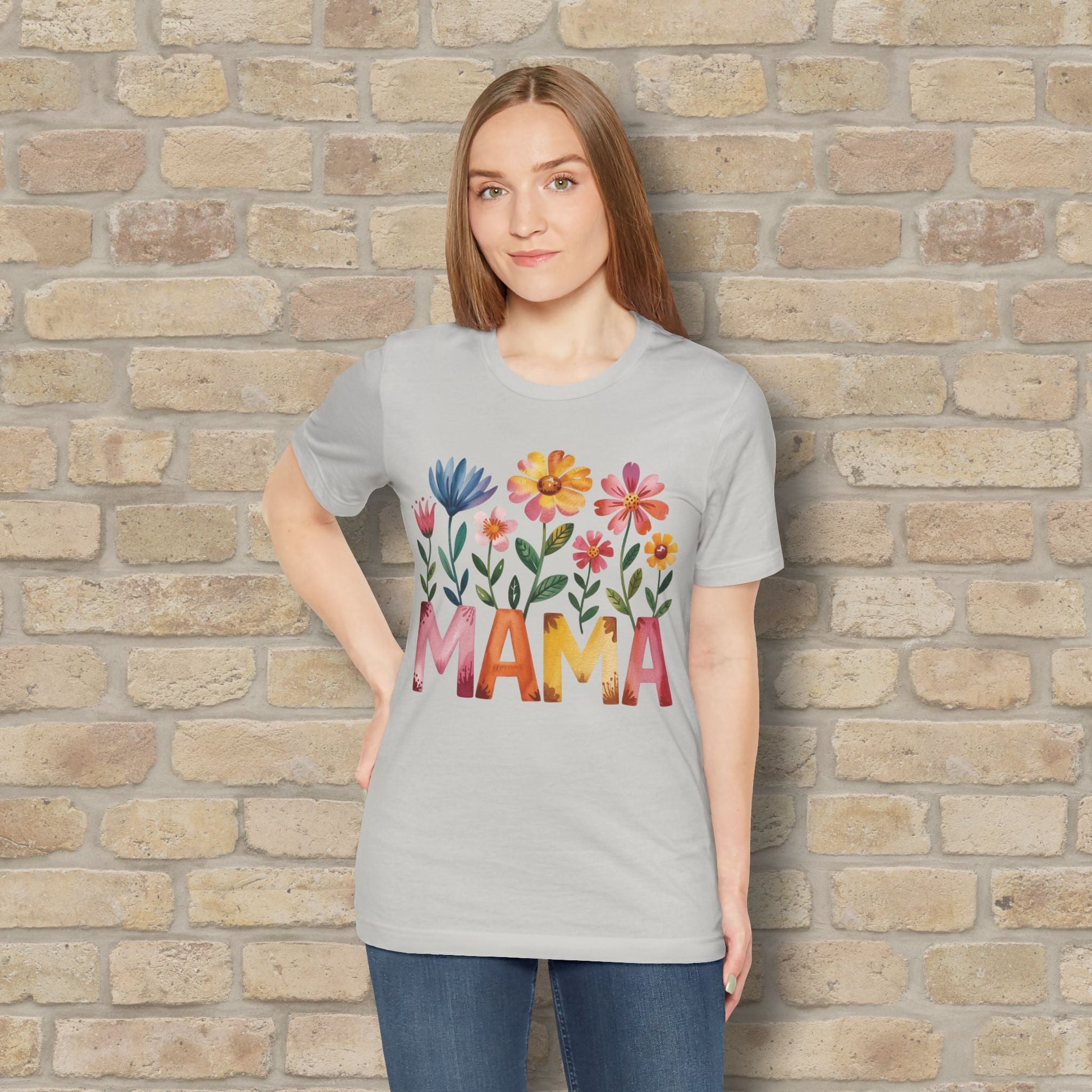 Graphic & Text T-Shirts Watercolor Garden Mama Tee - Vibrant Styles
