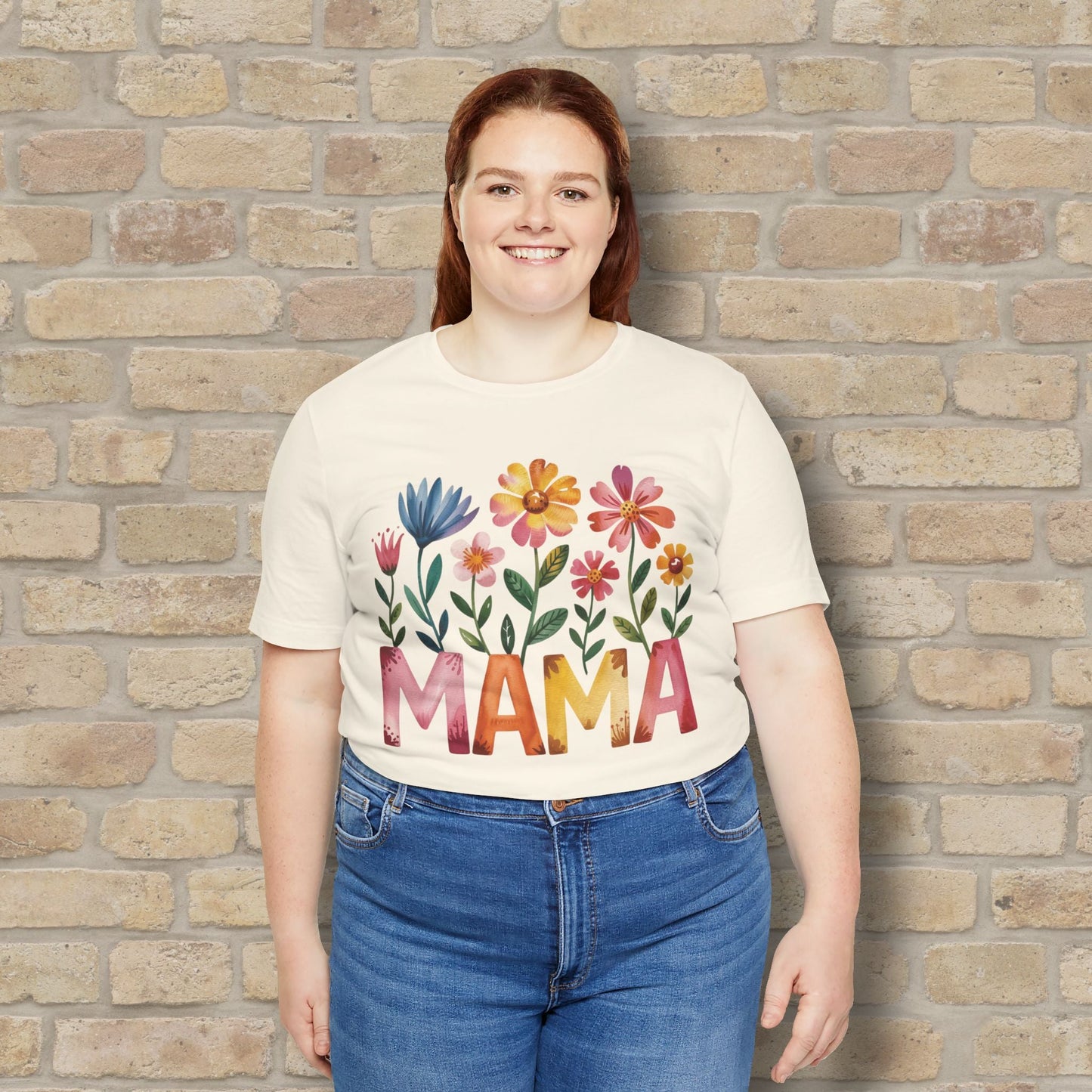 Graphic & Text T-Shirts Watercolor Garden Mama Tee - Vibrant Styles