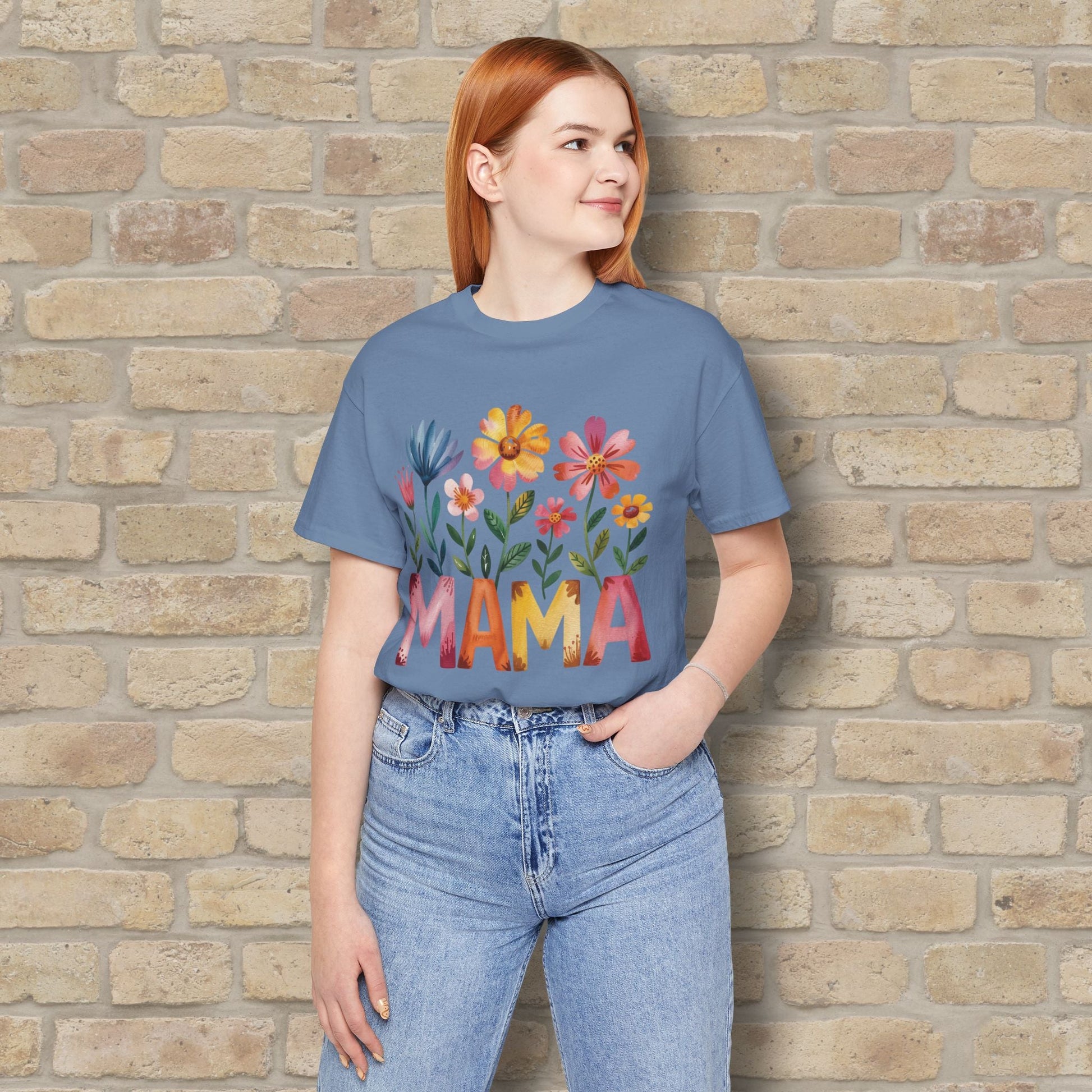 Graphic & Text T-Shirts Watercolor Garden Mama Tee - Vibrant Styles