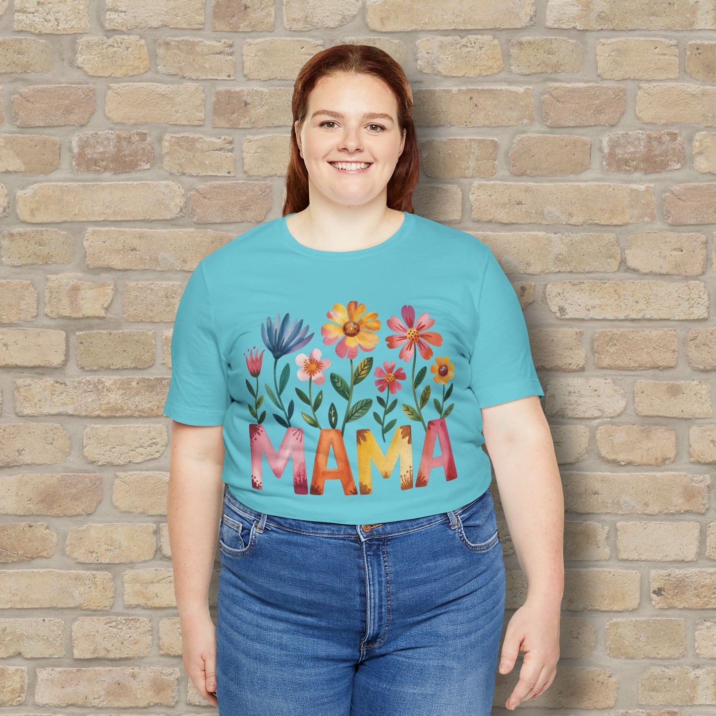 Graphic & Text T-Shirts Watercolor Garden Mama Tee - Vibrant Styles