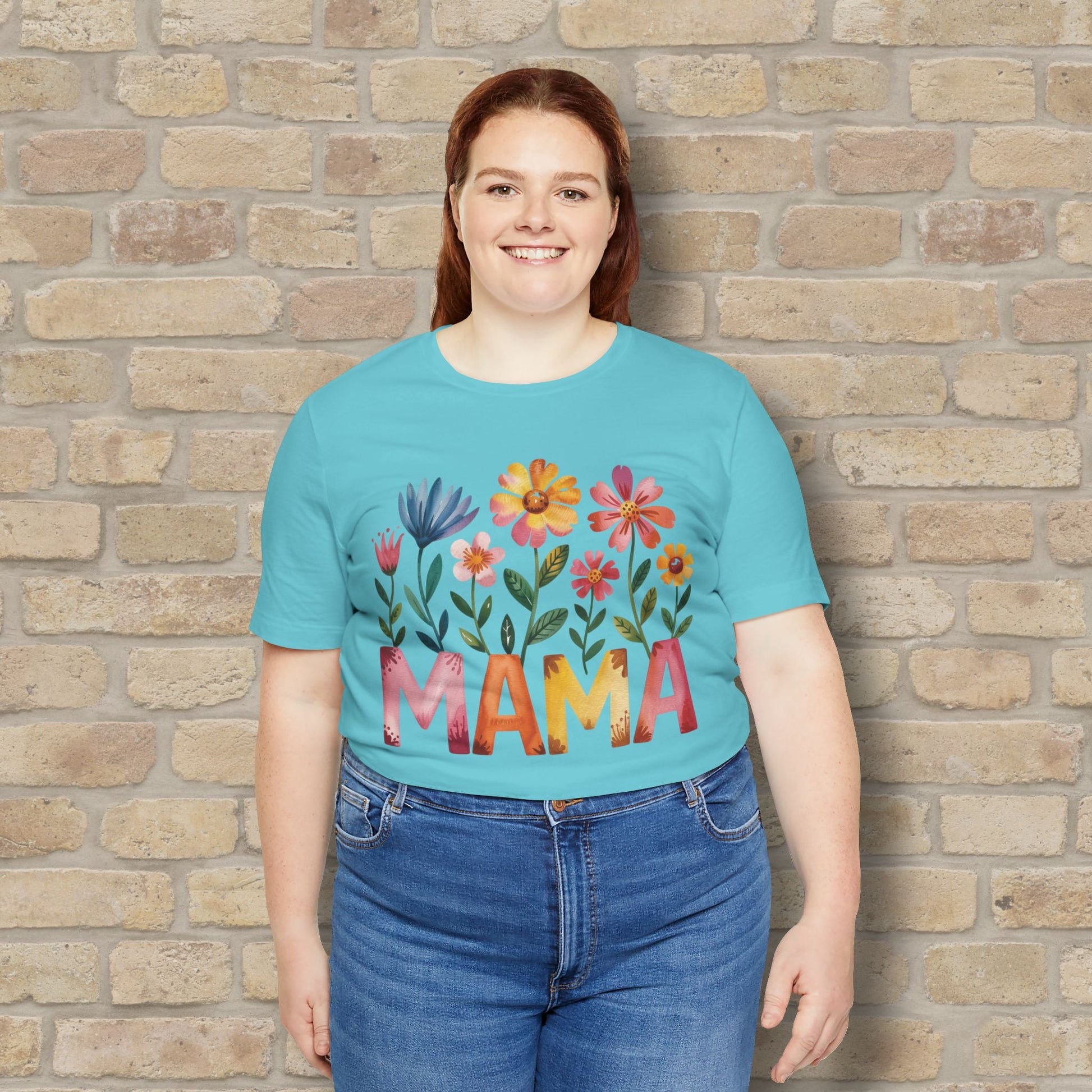Graphic & Text T-Shirts Watercolor Garden Mama Tee - Vibrant Styles