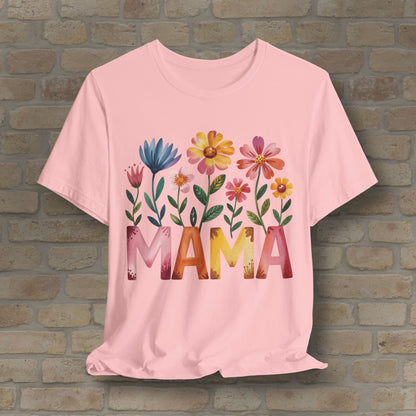 Graphic & Text T-Shirts Watercolor Garden Mama Tee - Vibrant Styles