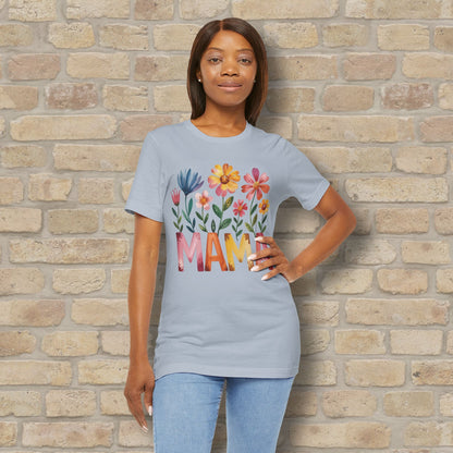 Graphic & Text T-Shirts Watercolor Garden Mama Tee - Vibrant Styles