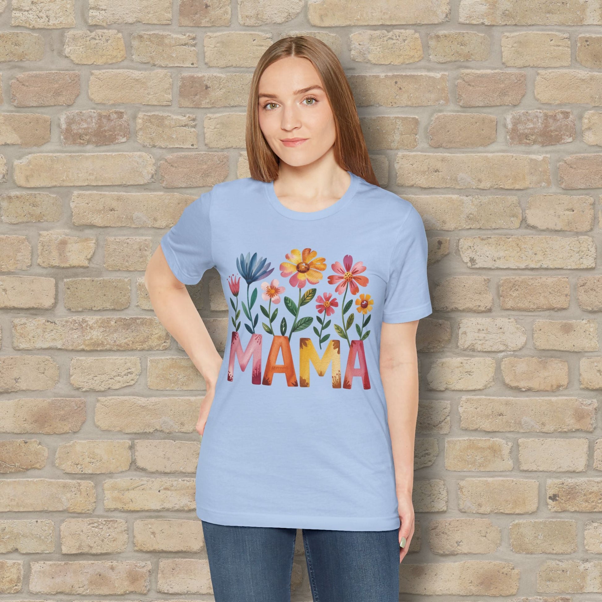 Graphic & Text T-Shirts Watercolor Garden Mama Tee - Vibrant Styles