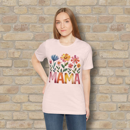 Graphic & Text T-Shirts Watercolor Garden Mama Tee - Vibrant Styles