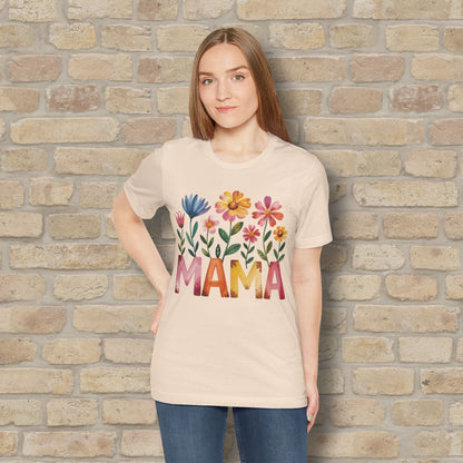 Graphic & Text T-Shirts Watercolor Garden Mama Tee - Vibrant Styles