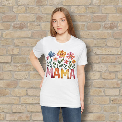 Graphic & Text T-Shirts Watercolor Garden Mama Tee - Vibrant Styles