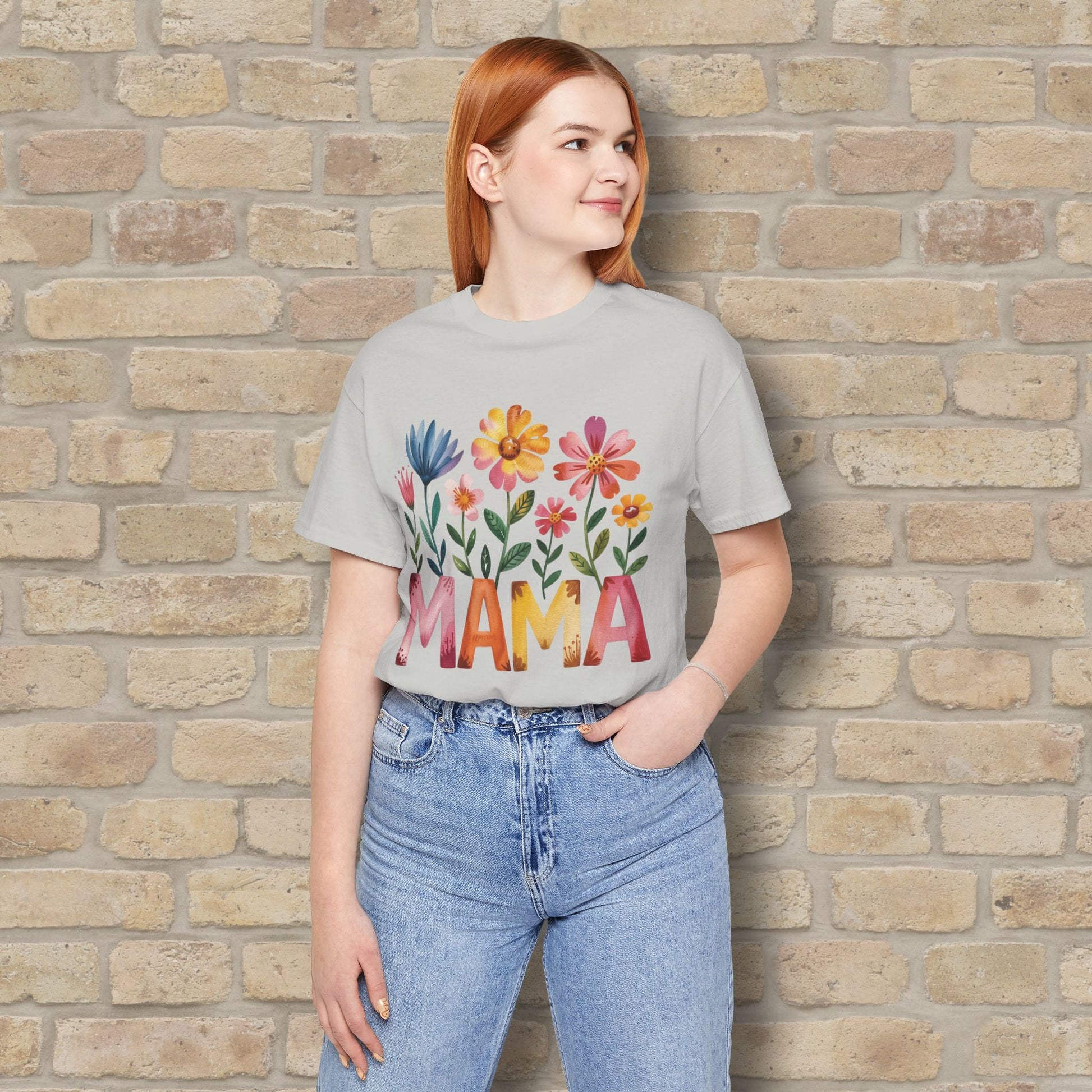 Graphic & Text T-Shirts Watercolor Garden Mama Tee - Vibrant Styles