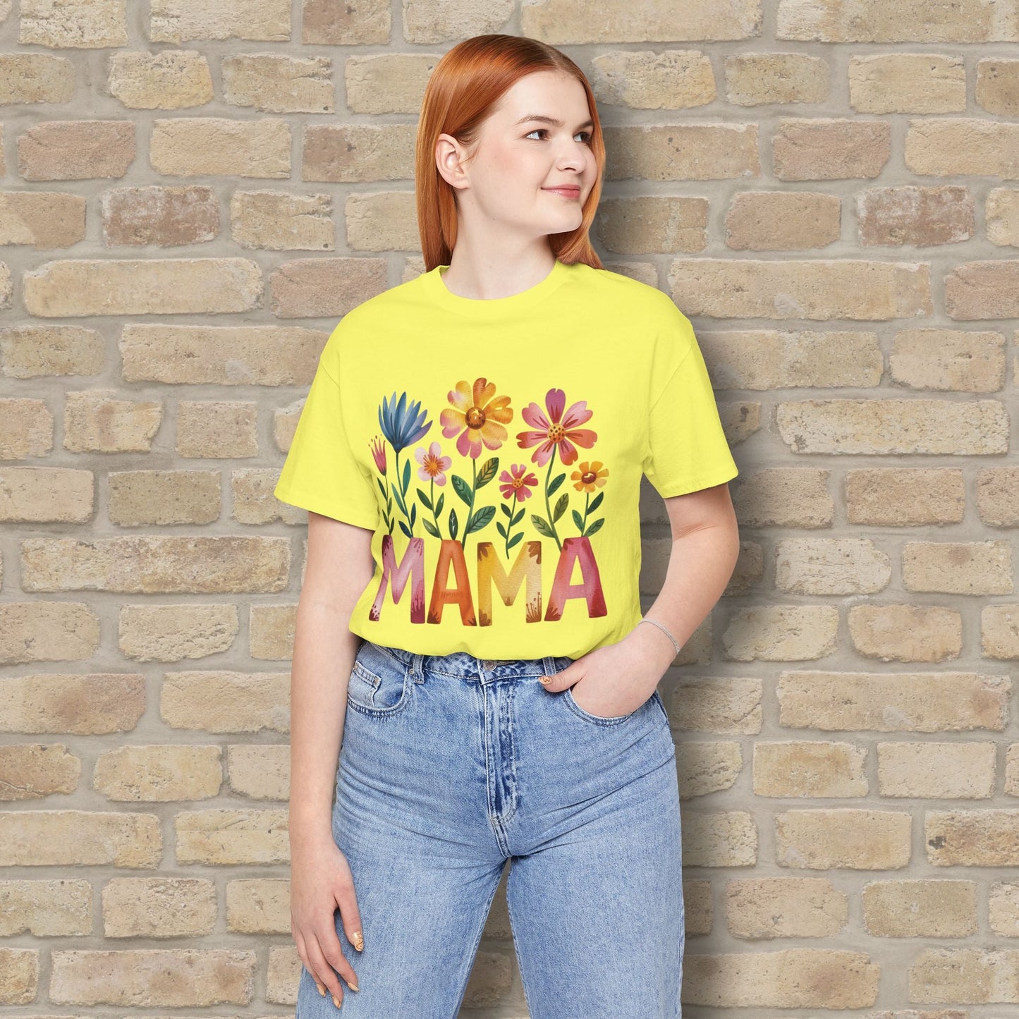 Graphic & Text T-Shirts Watercolor Garden Mama Tee - Vibrant Styles