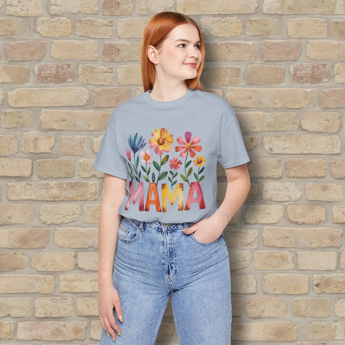 Graphic & Text T-Shirts Watercolor Garden Mama Tee - Vibrant Styles