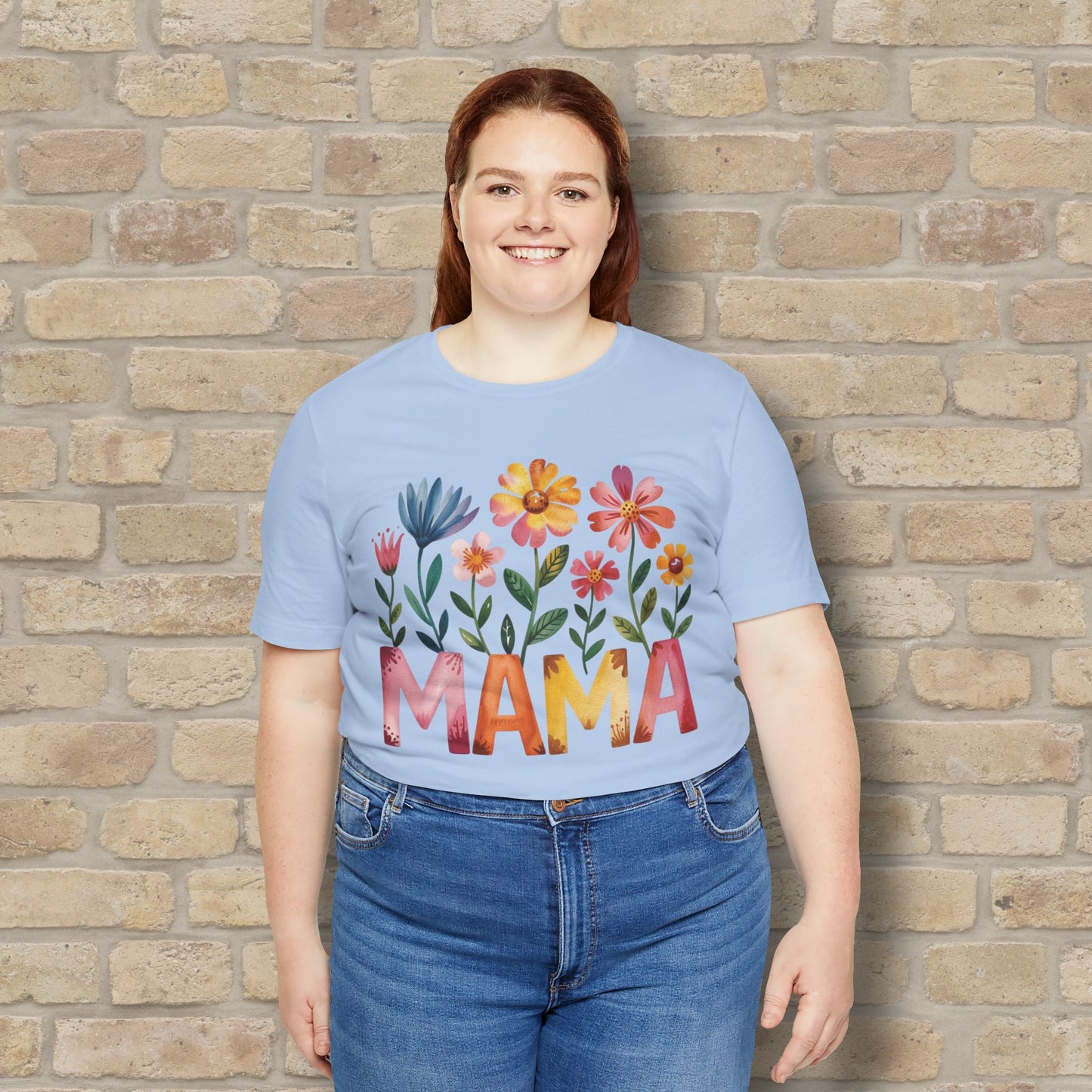 Graphic & Text T-Shirts Watercolor Garden Mama Tee - Vibrant Styles